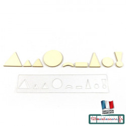 Symboles de grammaire Montessori en bois