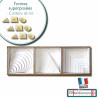 Figures superposées Montessori : 10 formes cercle, carré, triangle