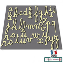 Nouveau Grand alphabet mobile fabrication française (environ 49 lettres)