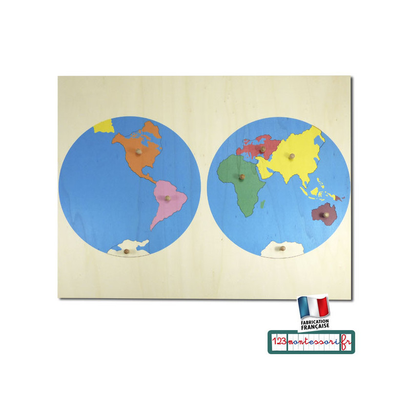Puzzle de carte du monde -  France