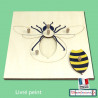 Puzzle de l'abeille Montessori peint