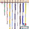 Chaines courtes du compter en sautant : Perles Montessori pour les chaines des carrés