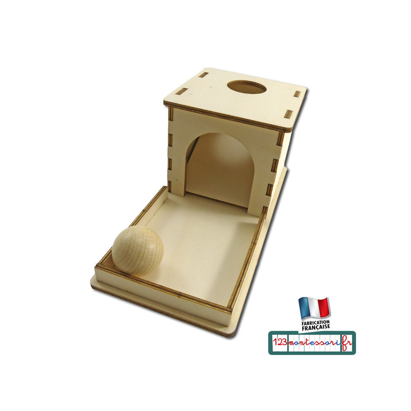Jeux Montessori 2 Ans - Boîte De Permanence Et Chute De Balle En Bois - Jouet Motricité Fine Bébé