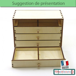 Commode des livrets rouge de conjugaison Montessori