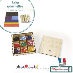 Boite en kit et gommettes de grammaire
