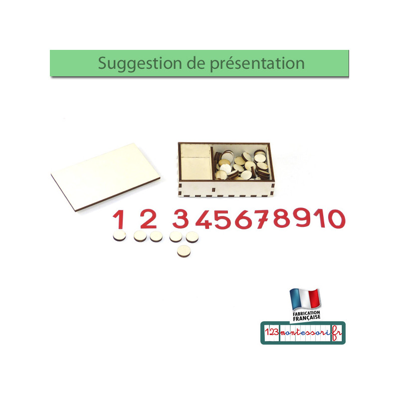 Jeu des jetons Montessori