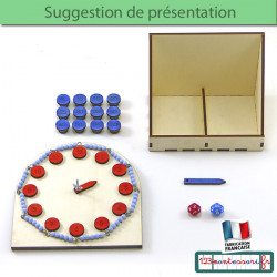 Petite horloge Montessori avec aiguilles mobiles