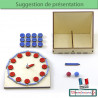 Petite horloge Montessori avec aiguilles mobiles
