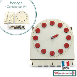Petite horloge Montessori avec aiguilles mobiles