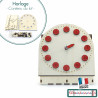 Petite horloge Montessori avec aiguilles mobiles