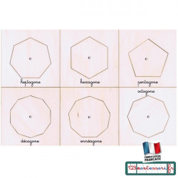 Puzzles Montessori : puzzles pour le cabinet de géométrie