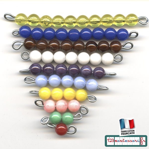 Perles Montessori Pour L Escalier Colore