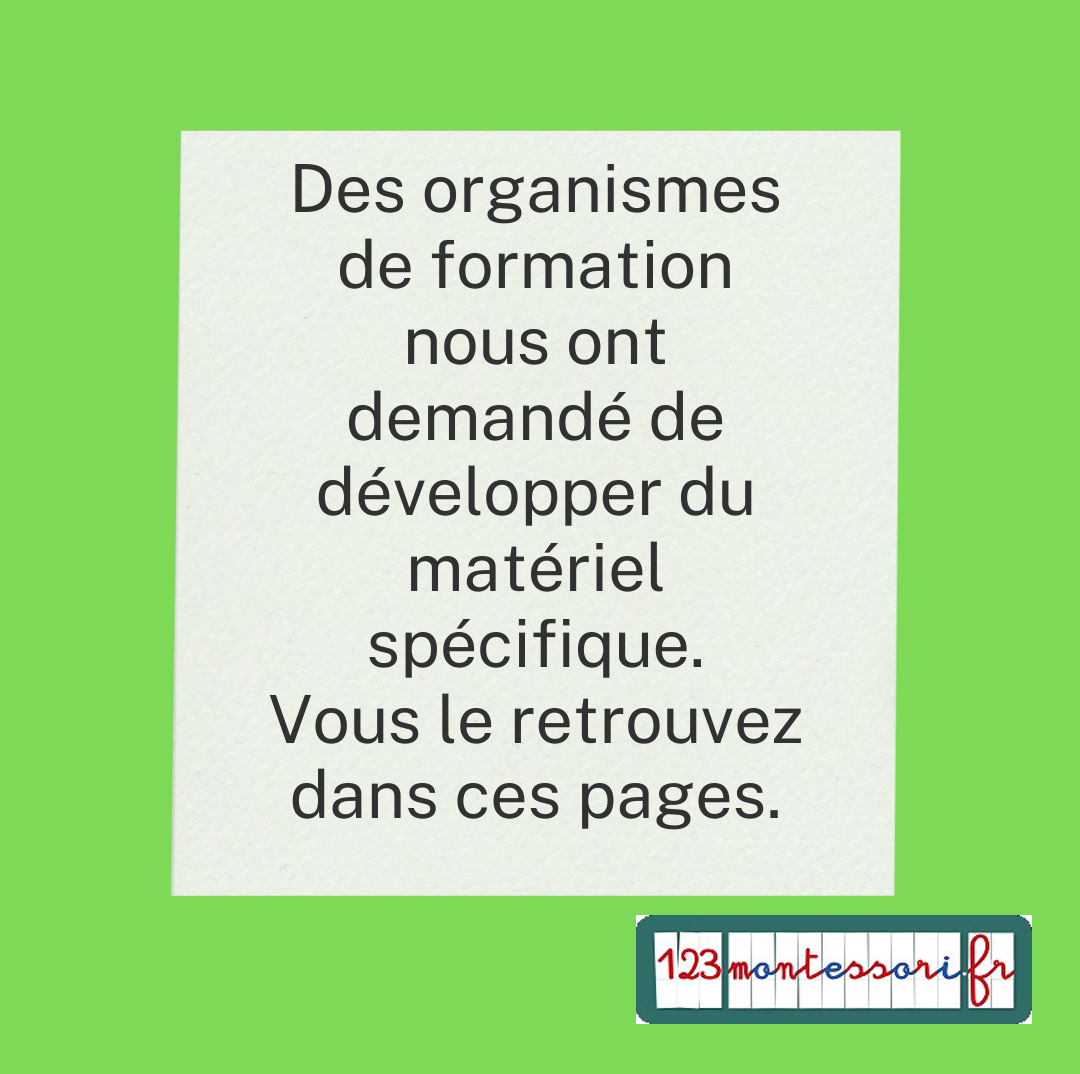 Matériel des Organismes de formation